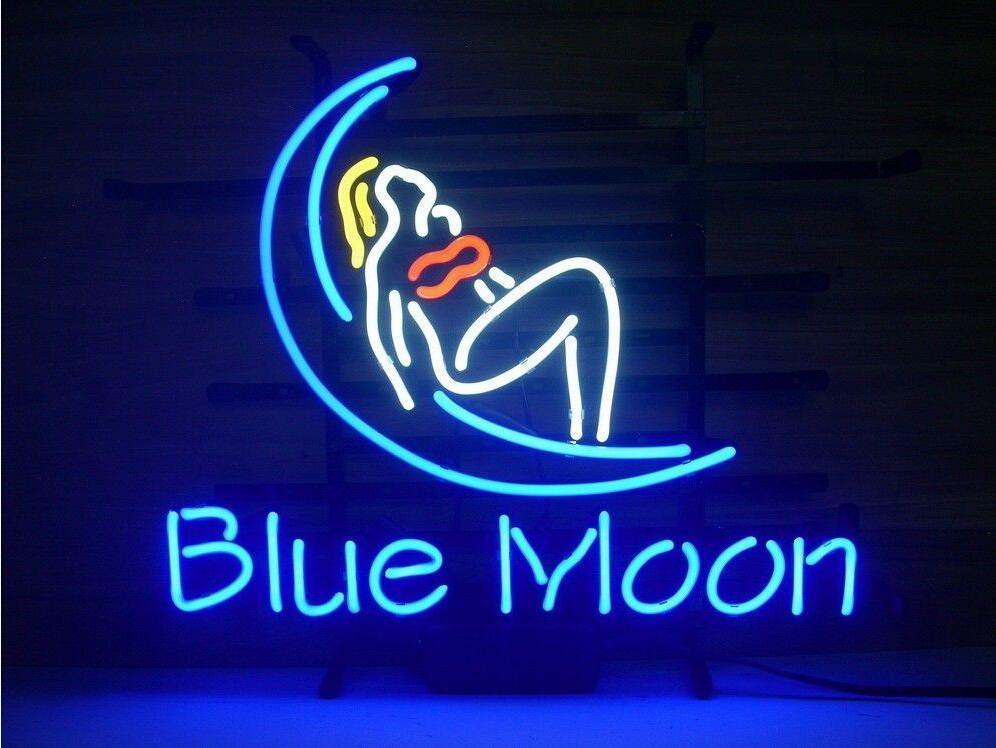 Custom Blue Moon Girl Neon Sign