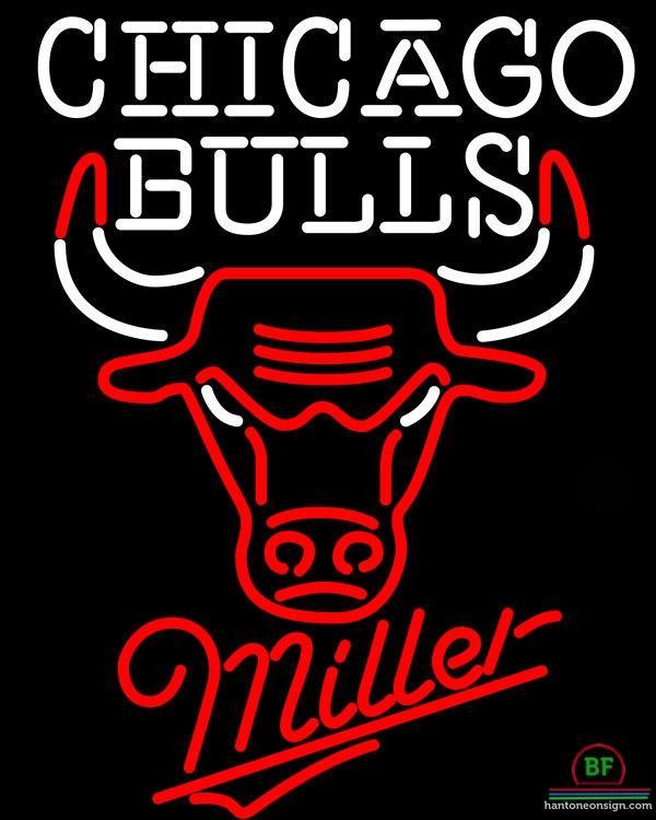 Custom Miller Chicago Bulls Neon Sign NBA Teams Neon Light