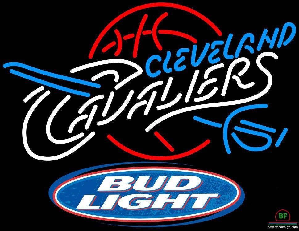 Custom Bud Light Cleveland Cavalier Neon Sign NBA Teams Neon Light