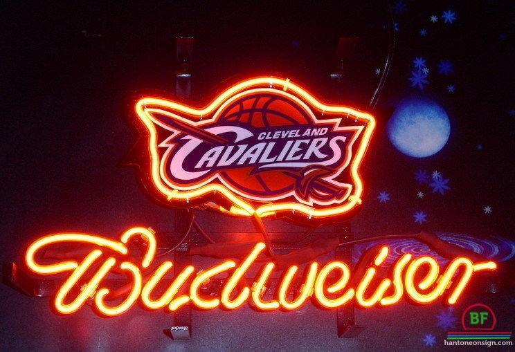 Custom Budweiser Cleveland Cavalier Neon Sign NBA Teams Neon Light