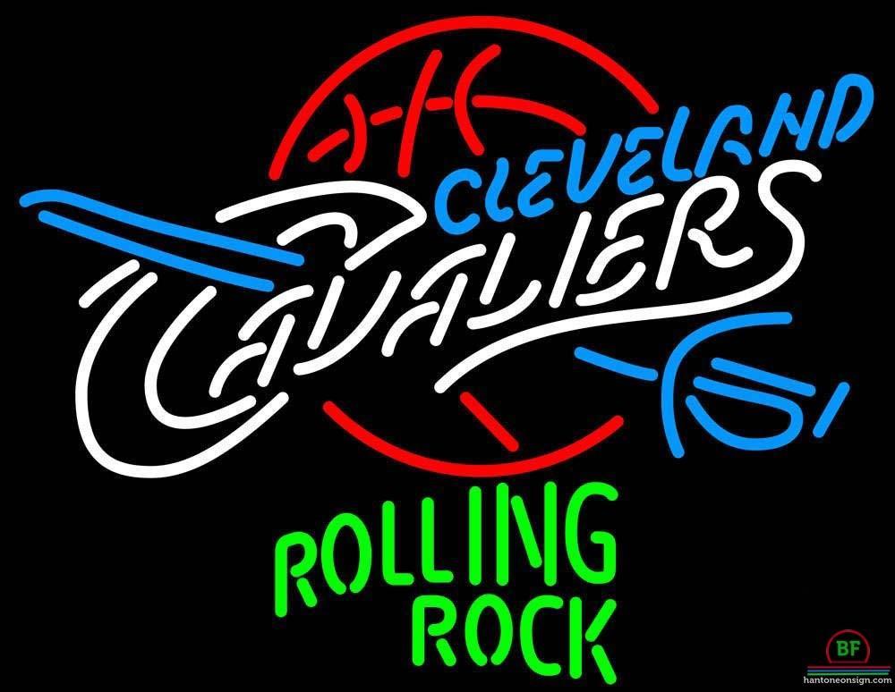 Custom Rolling Rock Cleveland Cavalier Neon Sign NBA Teams Neon Light
