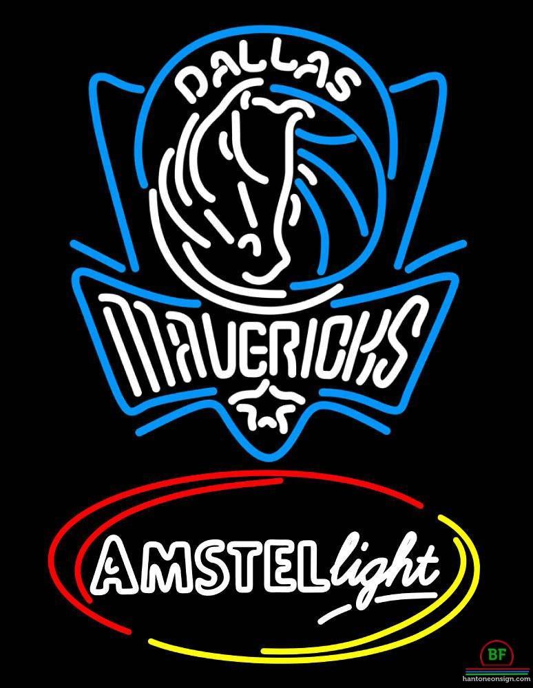 Custom Amstel Light Dallas Mavericks Neon Sign NBA Teams Neon Light