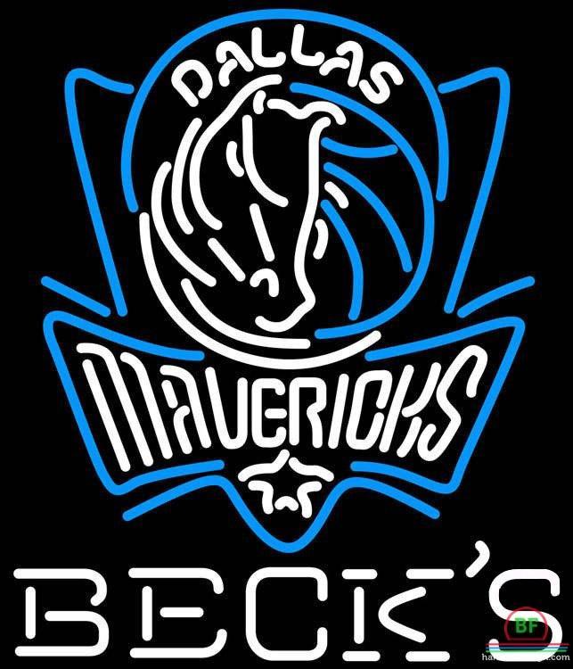 Custom Becks Dallas Mavericks Neon Sign NBA Teams Neon Light