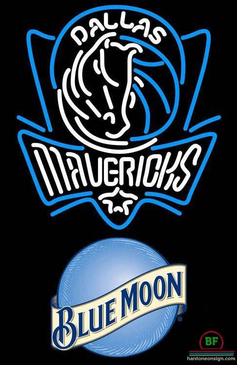 Custom Blue Moon Dallas Mavericks Neon Sign NBA Teams Neon Light