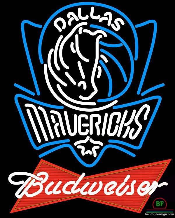 Custom Budweiser Dallas Mavericks Neon Sign NBA Teams Neon Light