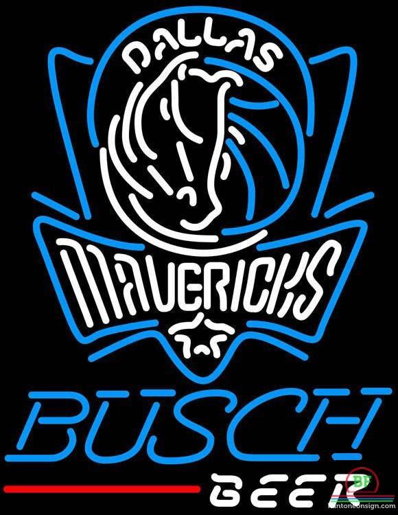 Custom Busch Beer Dallas Mavericks Neon Sign NBA Teams Neon Light