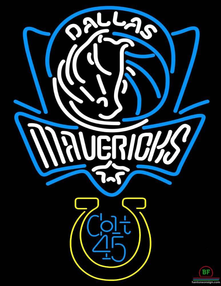 Custom Colt 45 Dallas Mavericks Neon Sign NBA Teams Neon Light