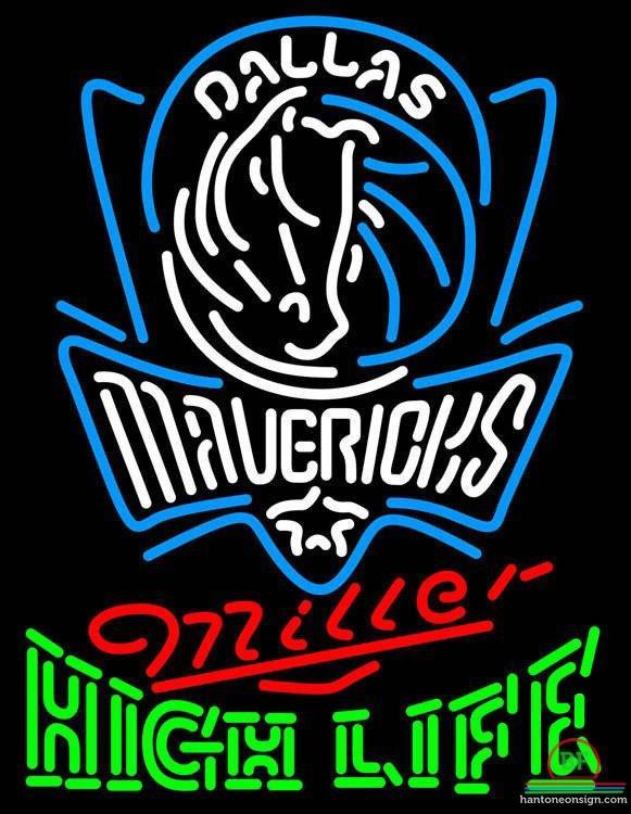 Custom Miller High Life Dallas Mavericks Neon Sign NBA Teams Neon Light