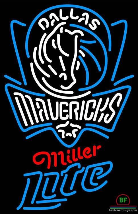 Custom Miller Lite Dallas Mavericks Neon Sign NBA Teams Neon Light