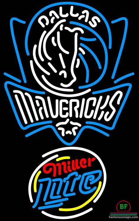 Custom Miller Lite Dallas Mavericks Neon Sign NBA Teams Neon Light