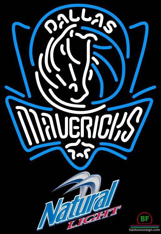 Custom Natural Light Dallas Mavericks Neon Sign NBA Teams Neon Light