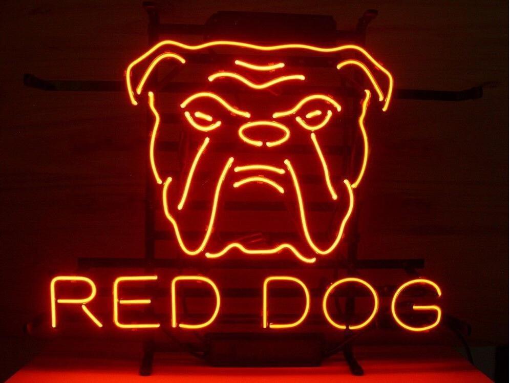 Custom Red Dog Neon Sign