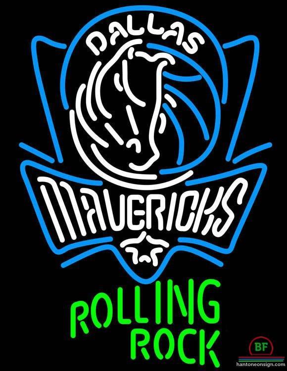 Custom Rolling Rock Dallas Mavericks Neon Sign NBA Teams Neon Light
