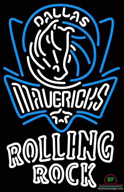 Custom Rolling Rock Dallas Mavericks Neon Sign NBA Teams Neon Light