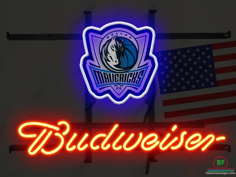 Custom Budweiser Dallas Mavericks Neon Sign NBA Teams Neon Light