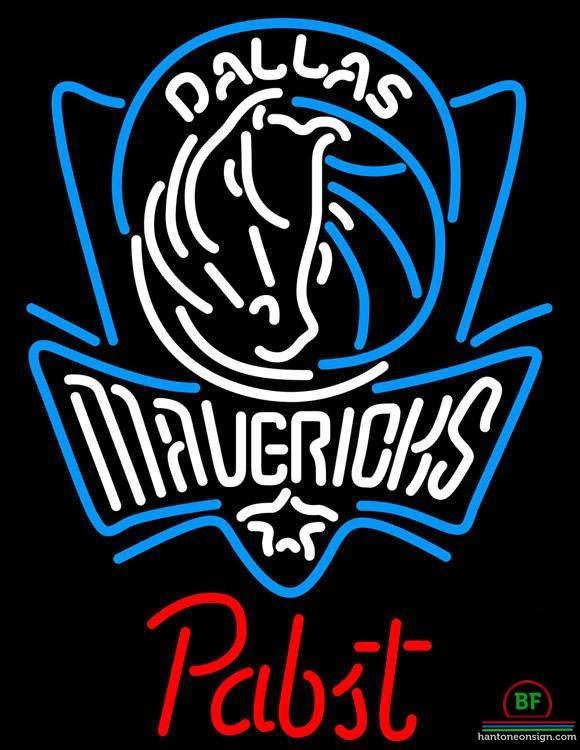 Custom Pabst Blue Dallas Mavericks Neon Sign NBA Teams Neon Light
