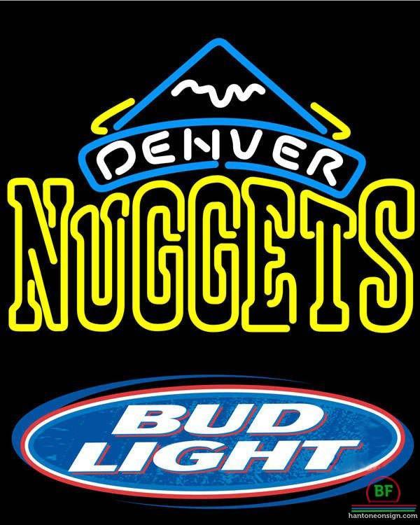 Custom Bud Light Denver Nuggets Neon Sign NBA Teams Neon Light