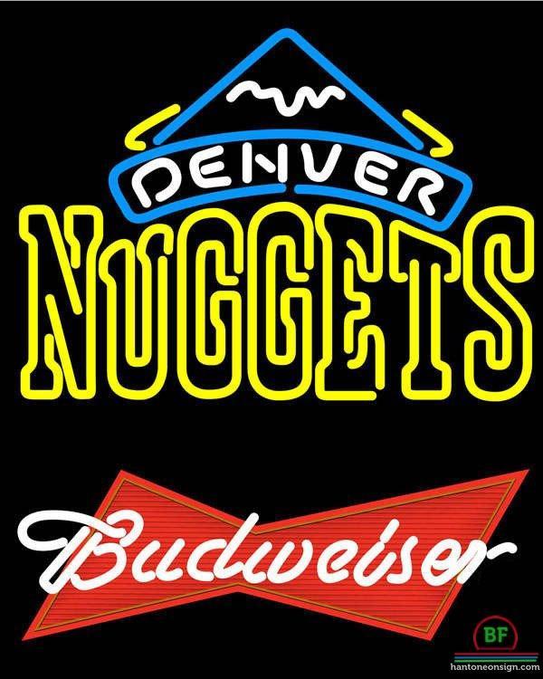 Custom Budweiser Denver Nuggets Neon Sign NBA Teams Neon Light