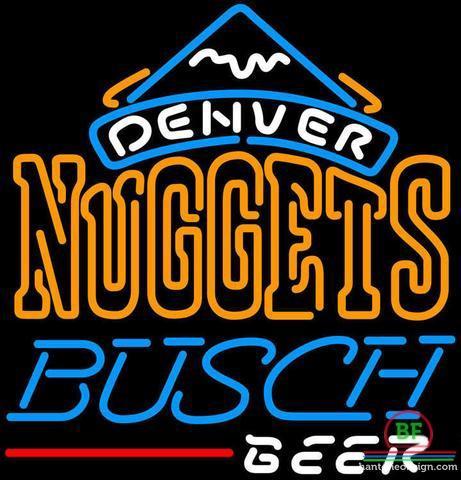 Custom Busch Beer Denver Nuggets Neon Sign NBA Teams Neon Light