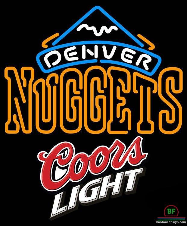 Custom Coors Light Denver Nuggets Neon Sign NBA Teams Neon Light