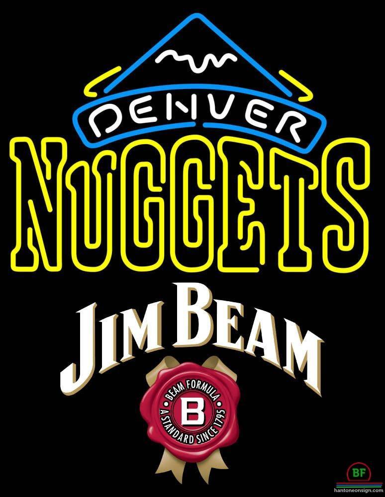 Custom Jim Beam Denver Nuggets Neon Sign NBA Teams Neon Light