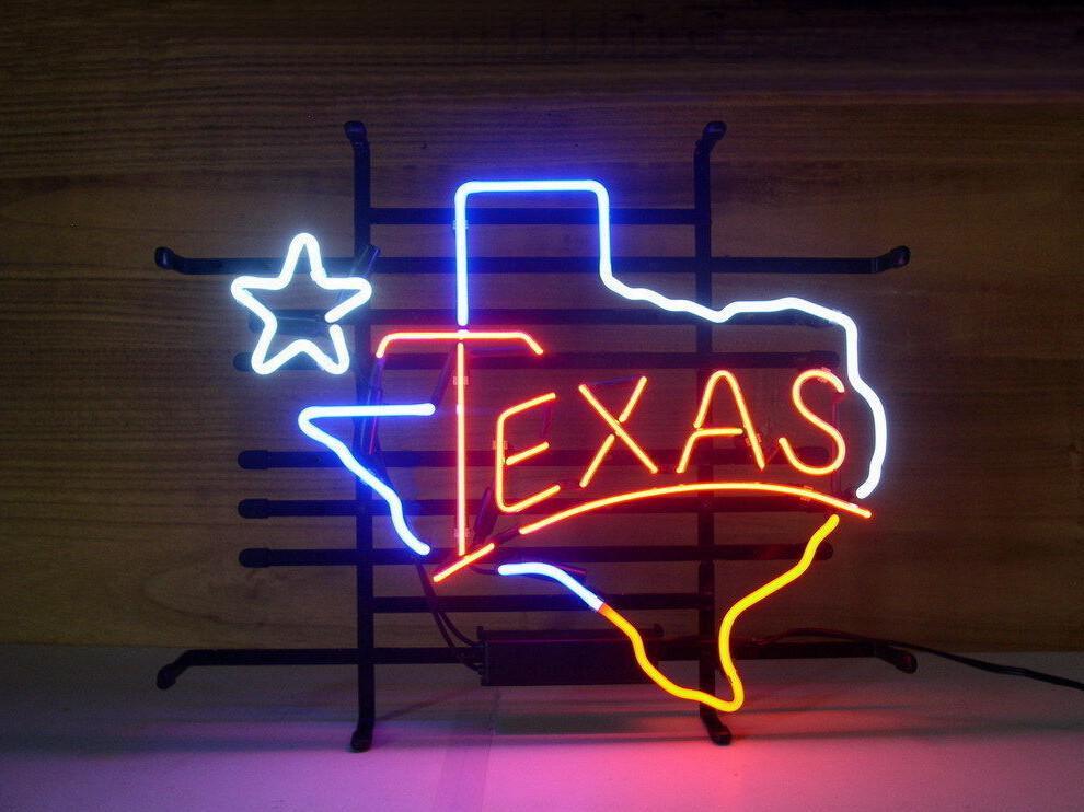 Custom Texas Lone Star Neon Sign