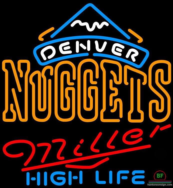 Custom Miller High Life Denver Nuggets Neon Sign NBA Teams Neon Light