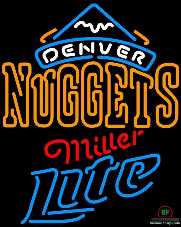 Custom Miller Lite Denver Nuggets Neon Sign NBA Teams Neon Light