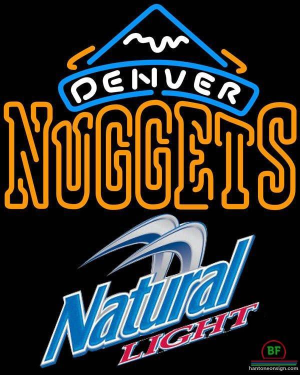 Custom Natural Light Denver Nuggets Neon Sign NBA Teams Neon Light