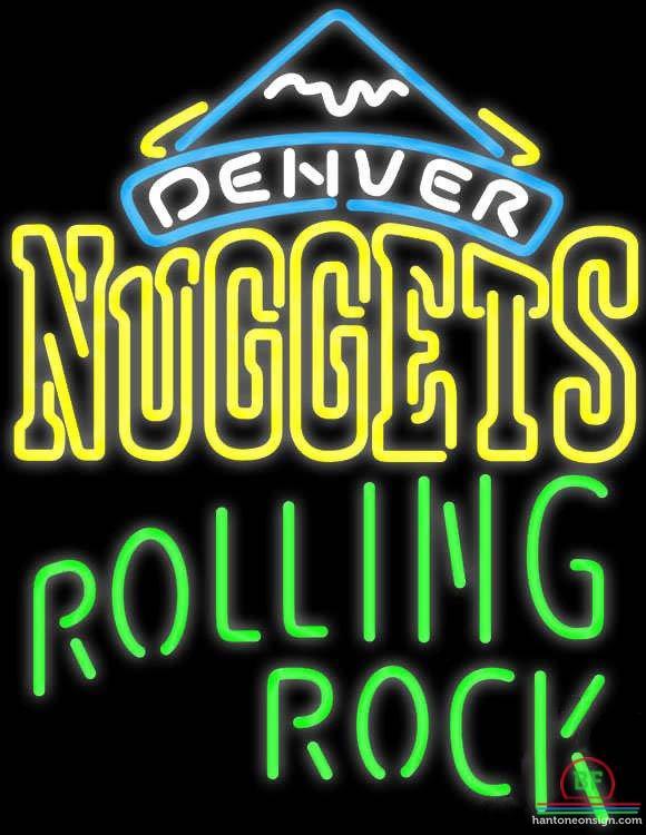 Custom Rolling Rock Denver Nuggets Neon Sign NBA Teams Neon Light