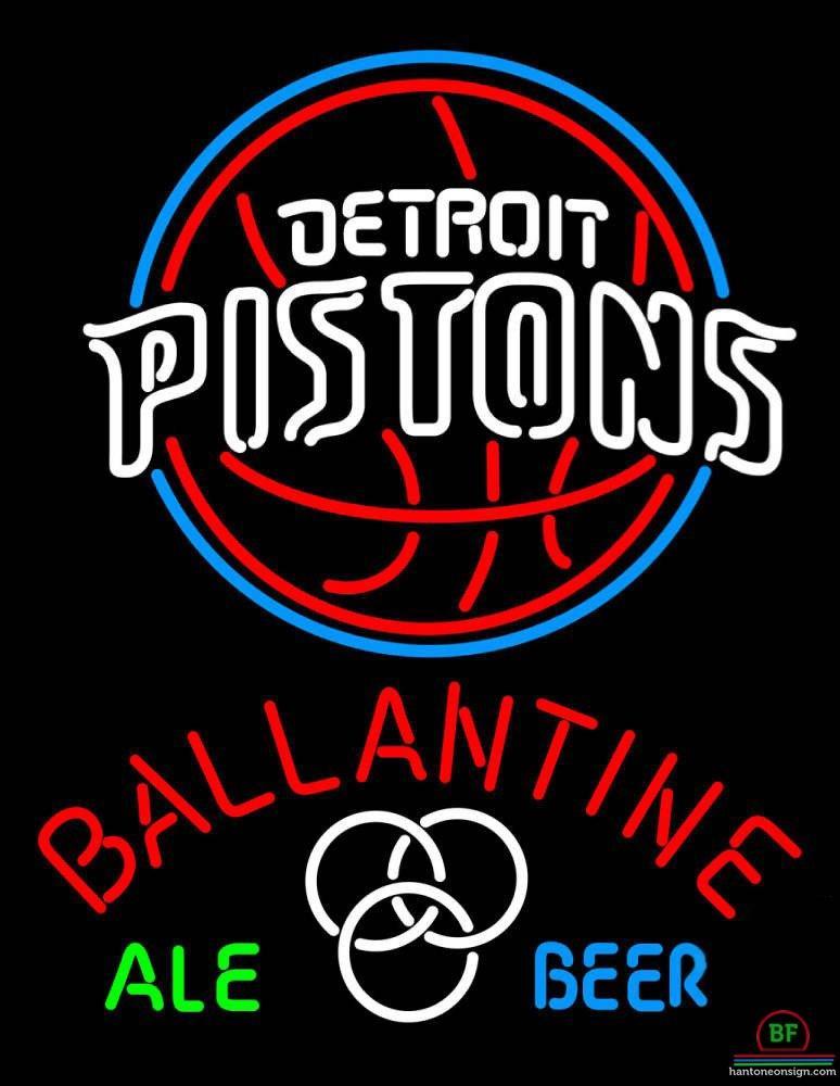 Custom Ballantine Detroit Pistons Neon Sign NBA Teams Neon Light
