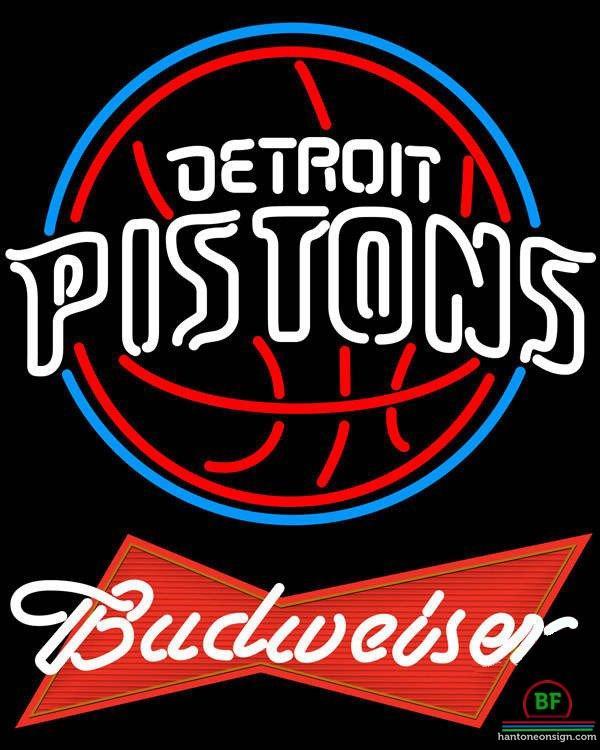 Custom Budweiser Detroit Pistons Neon Sign NBA Teams Neon Light