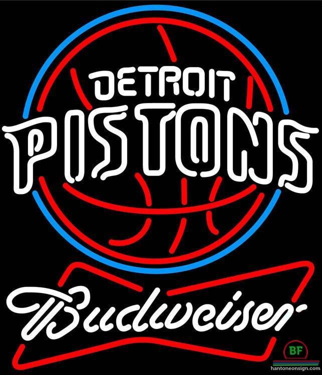 Custom Budweiser Detroit Pistons Neon Sign NBA Teams Neon Light