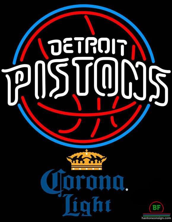 Custom Corona Light Detroit Pistons Neon Sign NBA Teams Neon Light