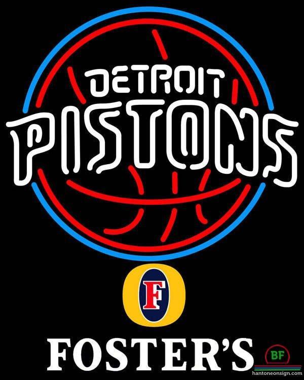 Custom Fosters Detroit Pistons Neon Sign NBA Teams Neon Light