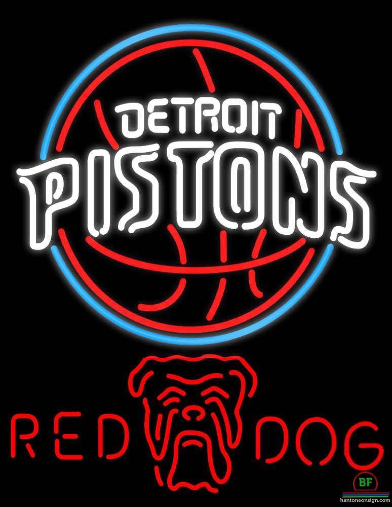 Custom Red Dog Detroit Pistons Neon Sign NBA Teams Neon Light