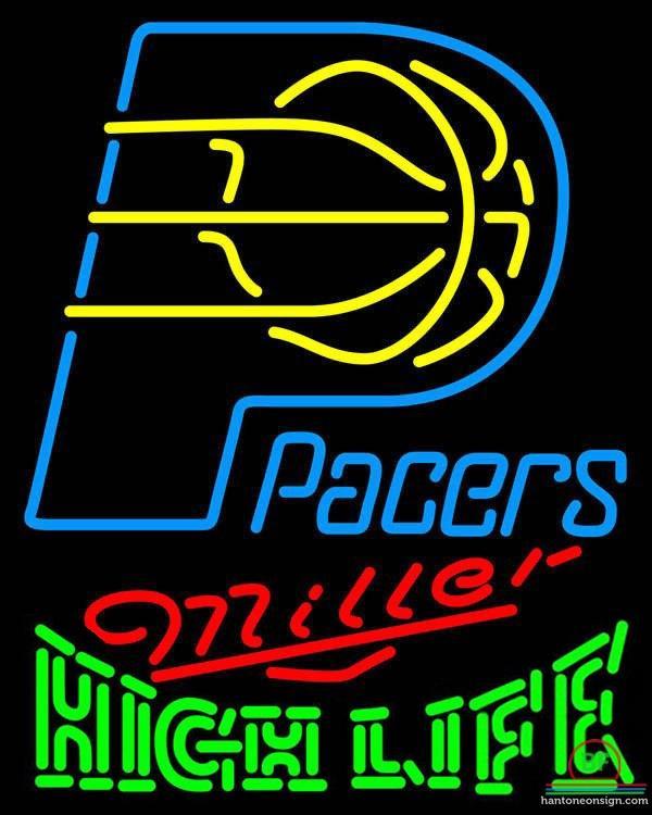 Custom Miller High Life Indiana Pacers Neon Sign NBA Teams Neon Light