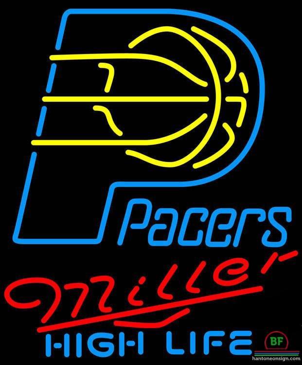 Custom Miller High Life Indiana Pacers Neon Sign NBA Teams Neon Light