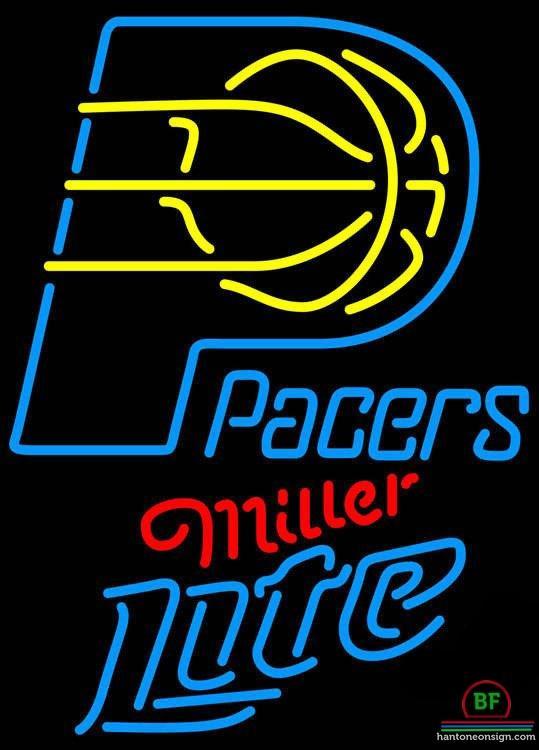 Custom Miller Lite Indiana Pacers Neon Sign NBA Teams Neon Light