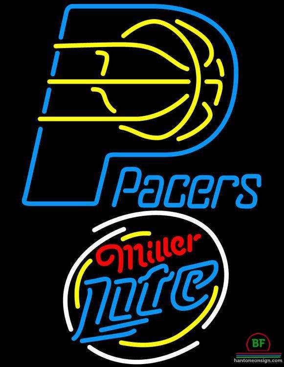 Custom Miller Lite Indiana Pacers Neon Sign NBA Teams Neon Light