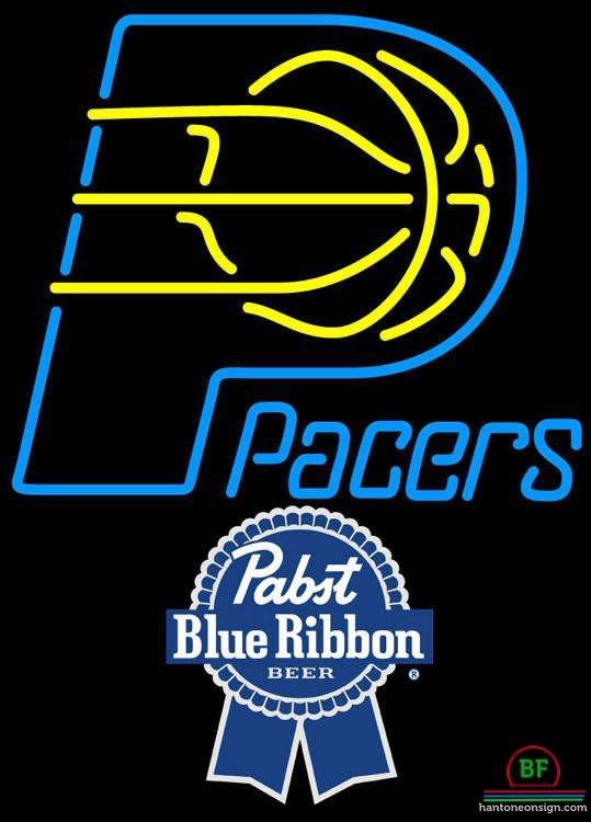 Custom Pabst Blue Ribbon Indiana Pacers Neon Sign NBA Teams Neon Light