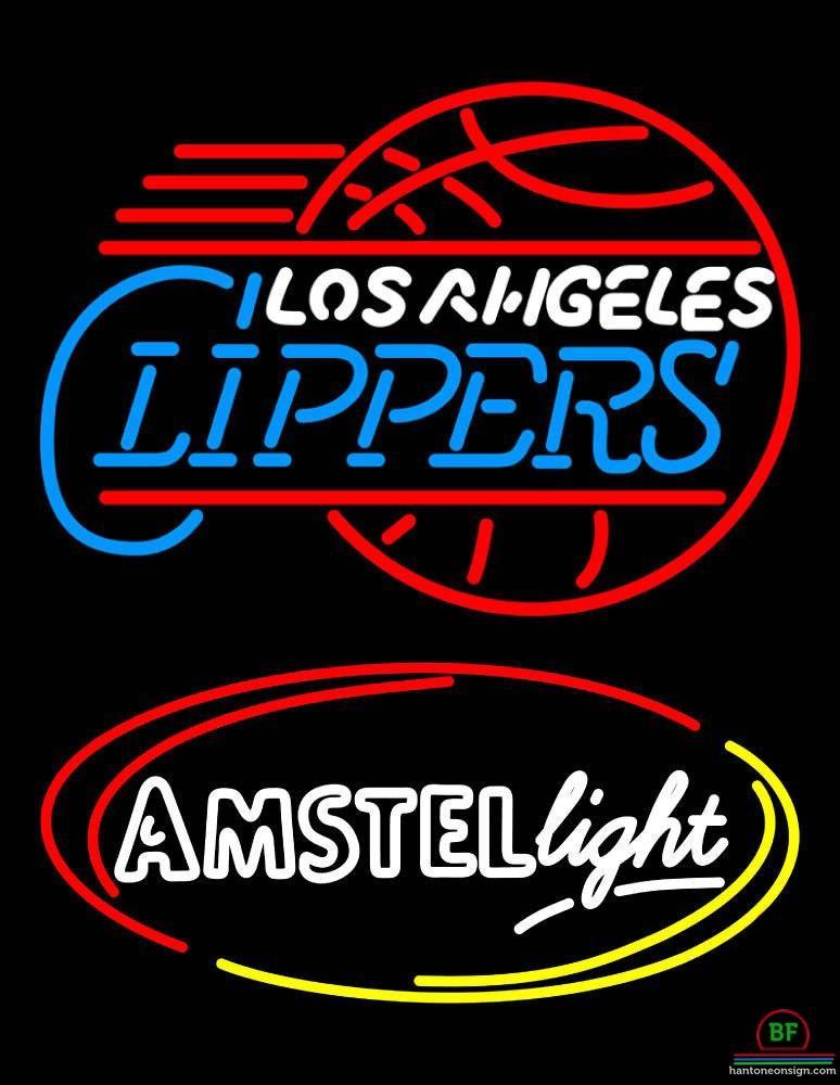 Custom Amstel Light Los Angeles Clippers Neon Sign NBA Teams Neon Light