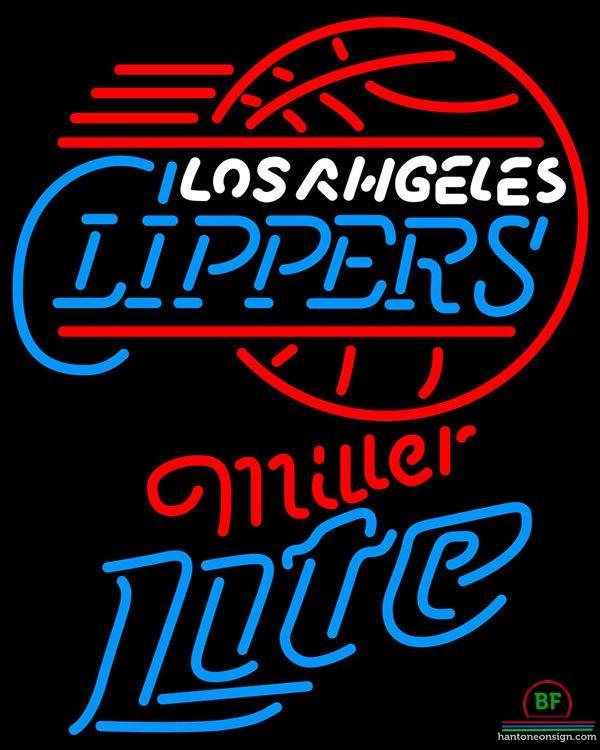 Custom Miller Lite Los Angeles Clippers Neon Sign NBA Teams Neon Light
