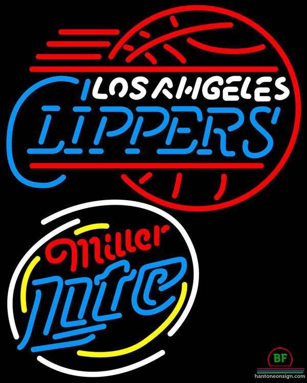 Custom Miller Lite Los Angeles Clippers Neon Sign NBA Teams Neon Light