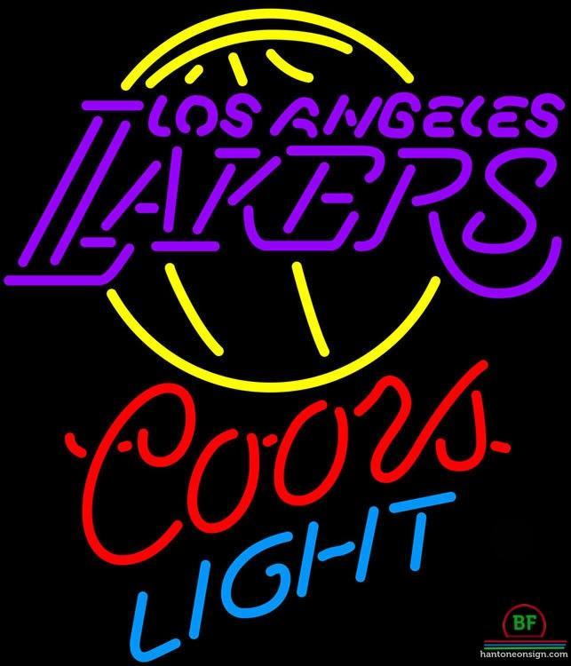 Custom Coors Light Los Angeles Lakers Neon Sign NBA Teams Neon Light
