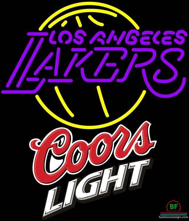Custom Coors Light Los Angeles Lakers Neon Sign NBA Teams Neon Light