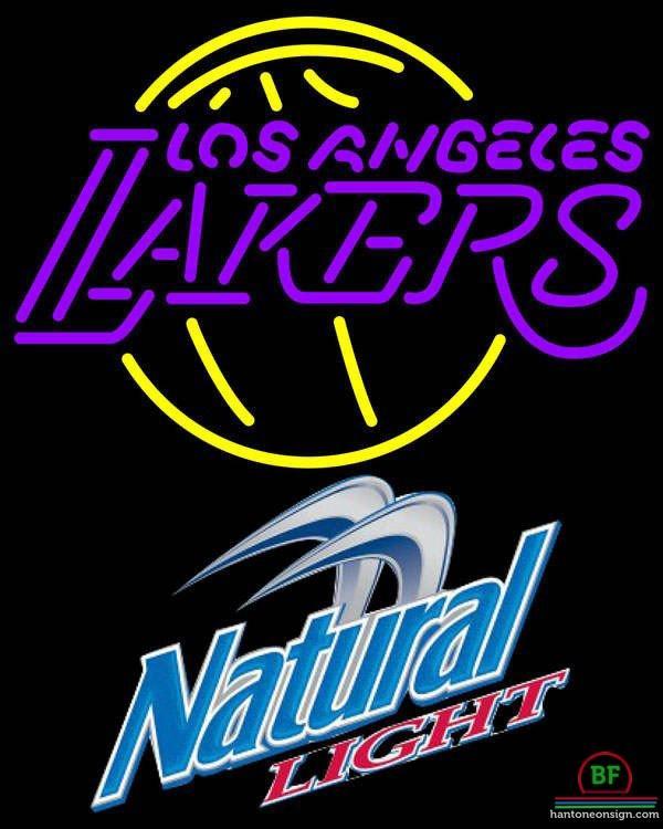 Custom Natural Light Los Angeles Lakers Neon Sign NBA Teams Neon Light