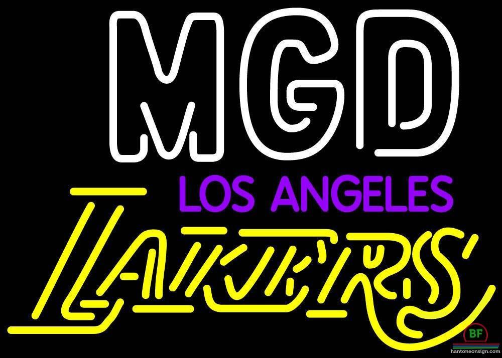Custom Miller MGD Los Angeles Lakers Neon Sign NBA Teams Neon Light