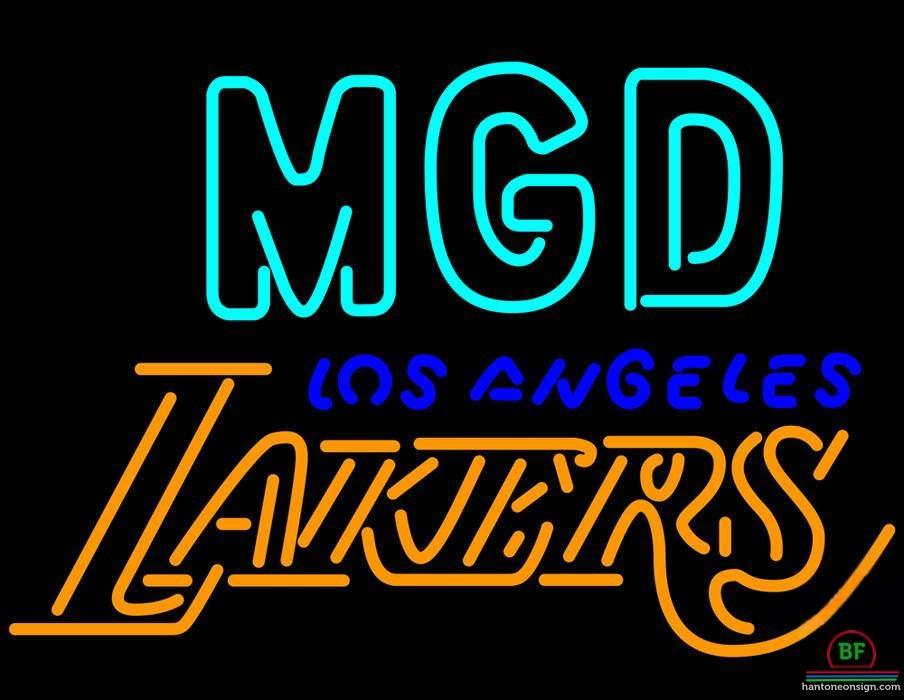 Custom Miller MGD Los Angeles Lakers Neon Sign NBA Teams Neon Light