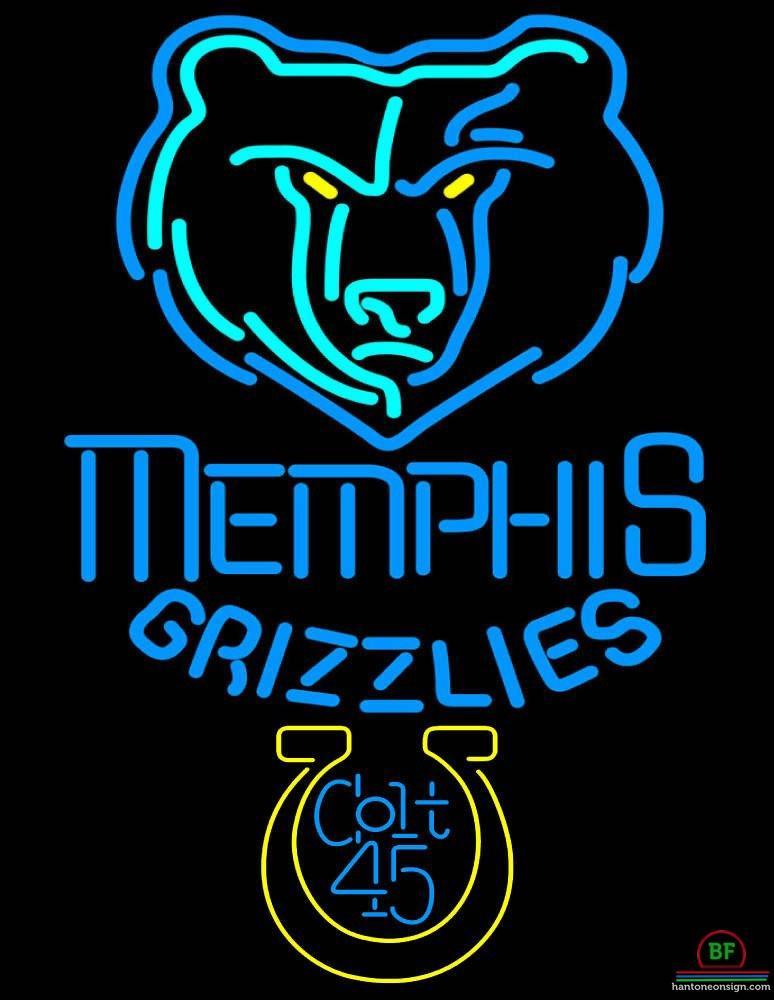 Custom Colt 45 Memphis Grizzlies Neon Sign NBA Teams Neon Light